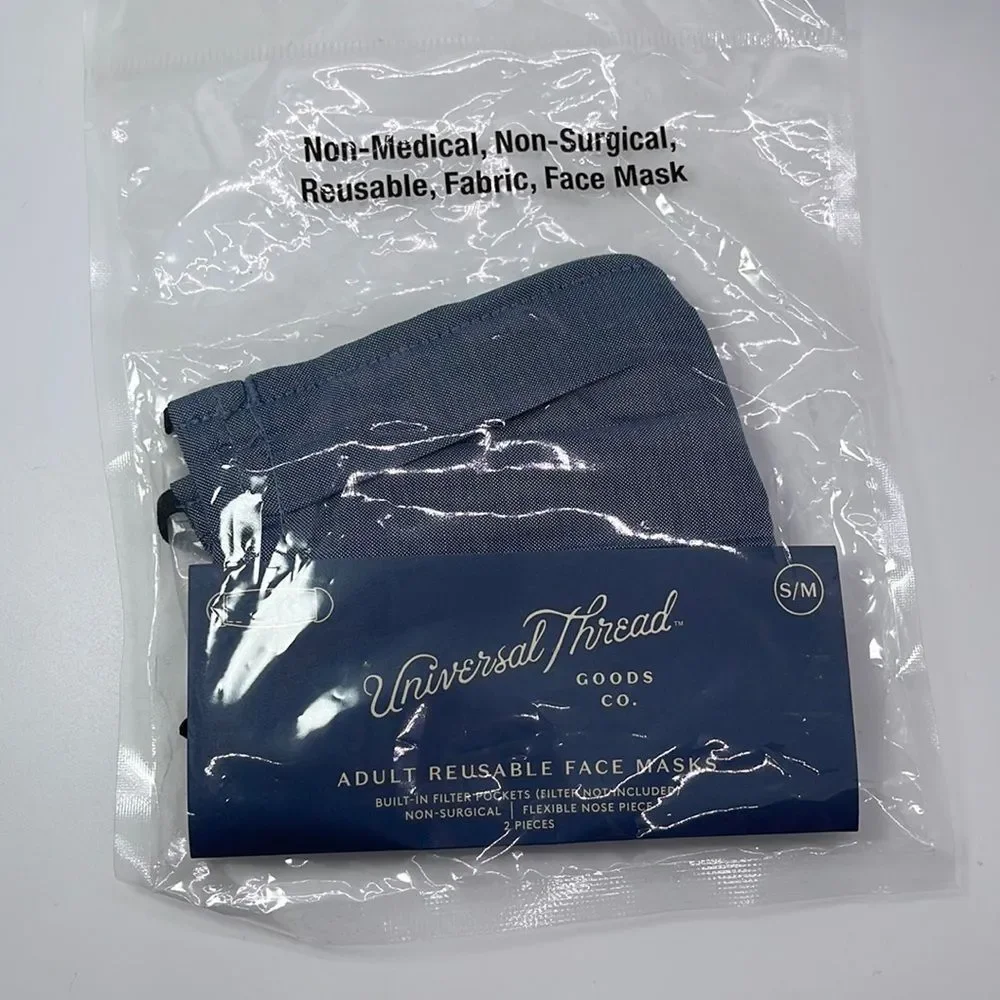 NWT Women's 2pk Fabric Face Mask - Universal Thread - S/M